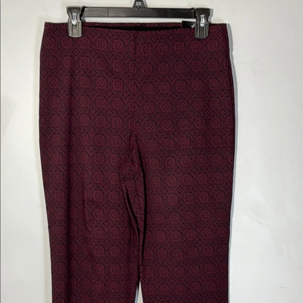 Counterparts‎ Pants Purple & Black Skinny Pull On in Size M NWT